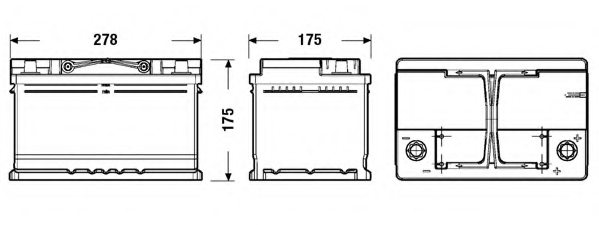 CENTRA CL652 Starter Battery
